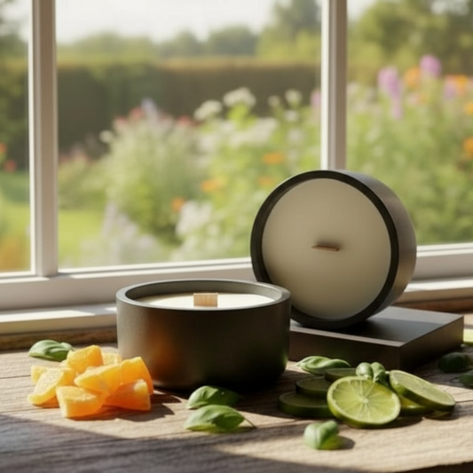 44oz Hand-Poured Concrete Candles (Customize Scent)