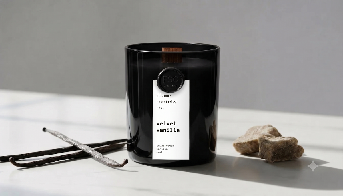 Lavender Haze candle — creamy lavender and vanilla musk — Flame Society Co.