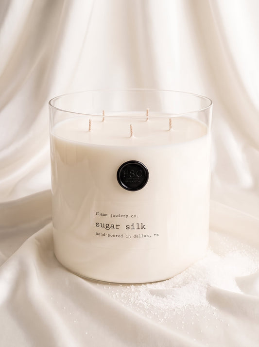 Flame Society Co. Big + Bougie 150oz Sugar Silk XL statement candle