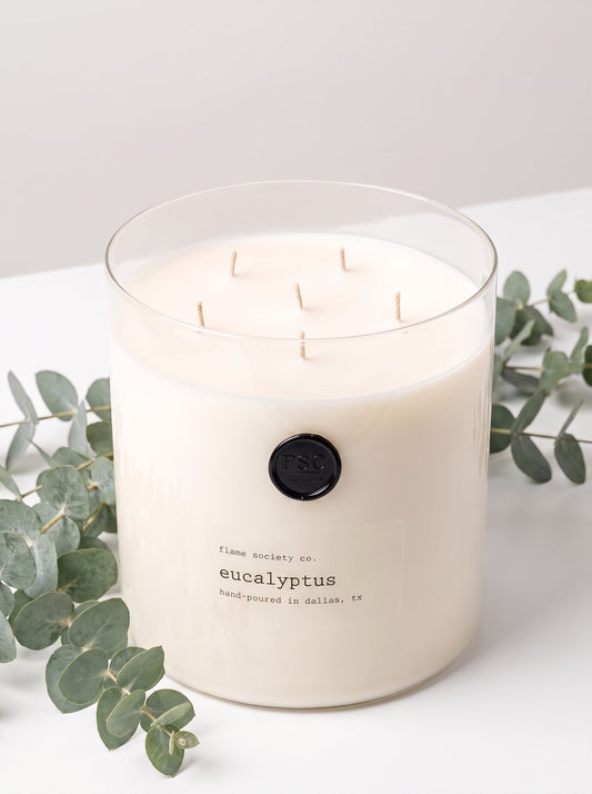Flame Society Co. Big + Bougie 150oz Eucalyptus XL statement candle