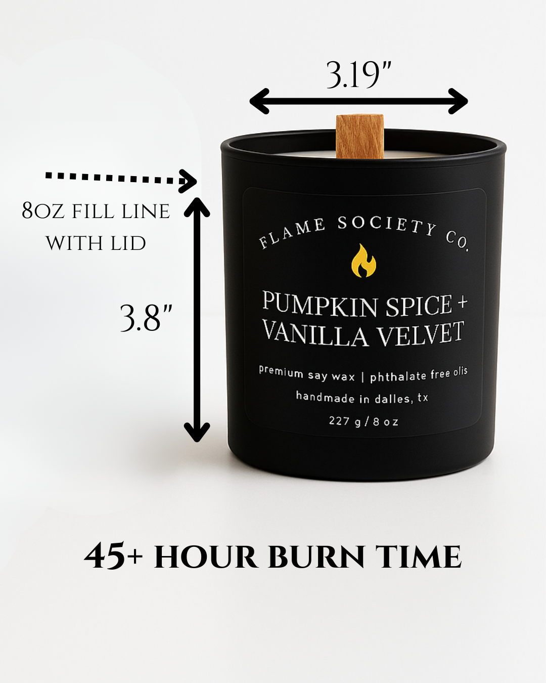 Pumpkin Spice + Vanilla Cashmere  Candle | Pumpkin Spice, Marshmellow, Vanilla Cream | 3 Sizes