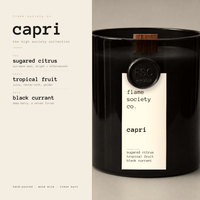 Hand-poured Capri candle — Flame Society Co.