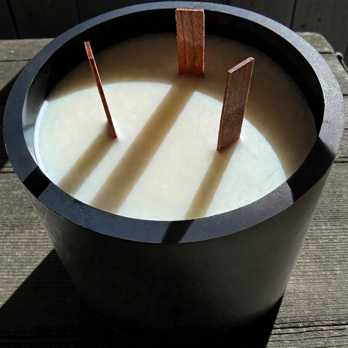 44oz oversized concrete statement candle — Flame Society Co.