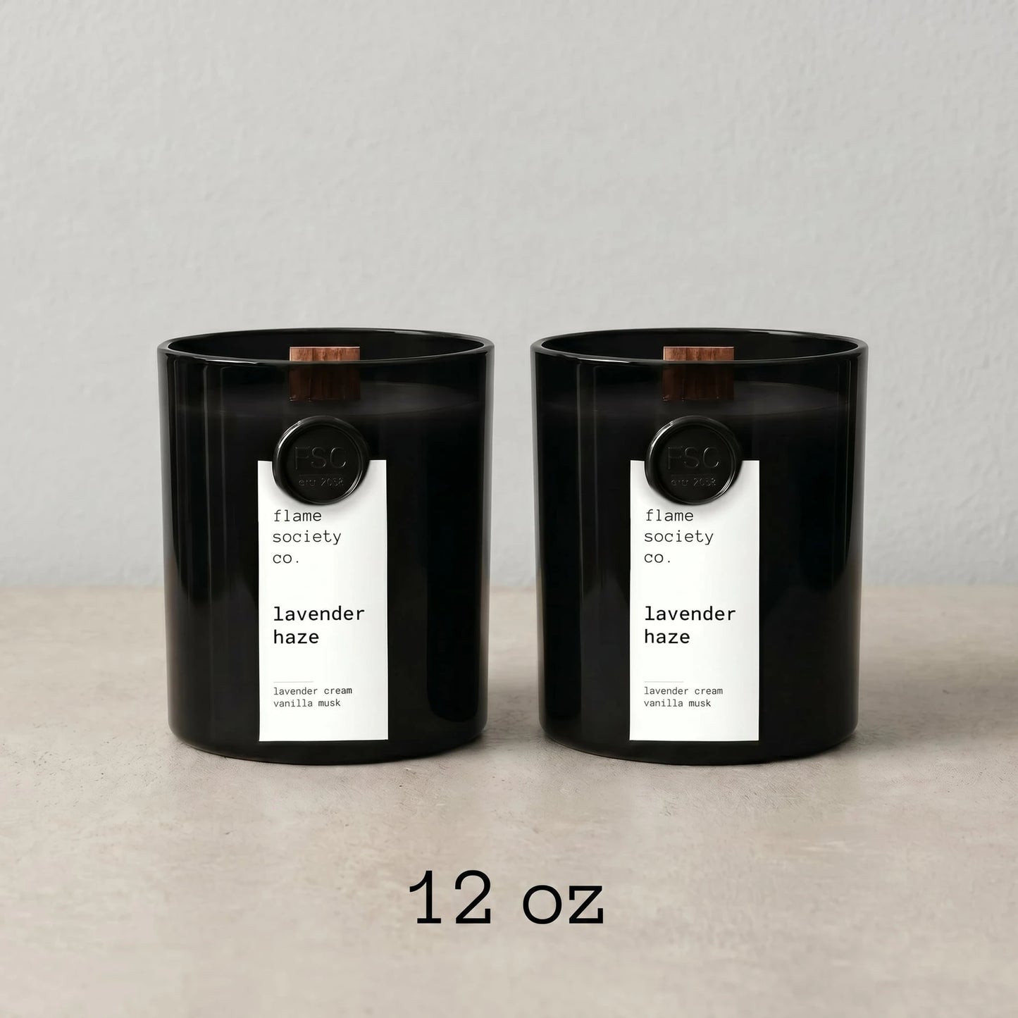 Lavender Haze spa candle — creamy lavender and soft musk