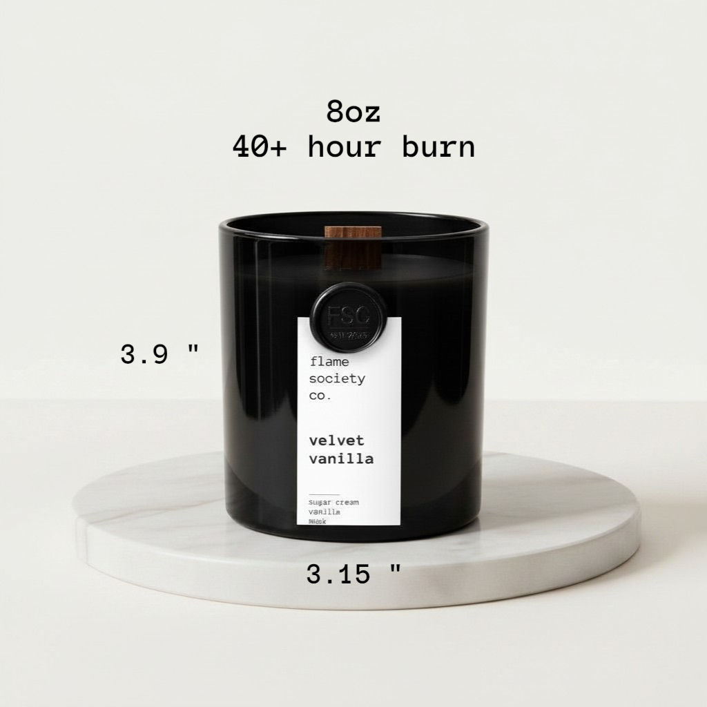 No. 007 Velvet Vanilla candle — creamy vanilla and cashmere musk