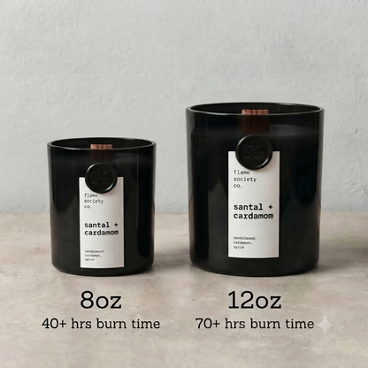 Hand-poured No. 033 Santal + Cardamom coco soy candle