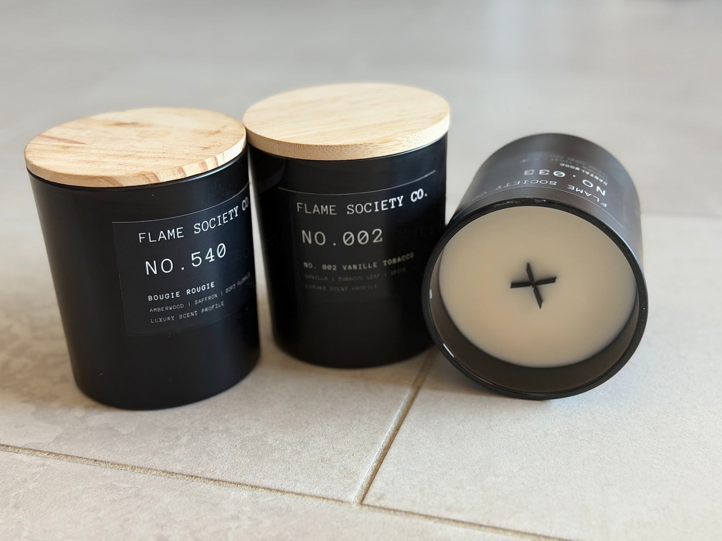 Trio Bundle | No. 540 Bougie Rougie · No. 002 Vanilla Tobacco · No. 033 Santalwood