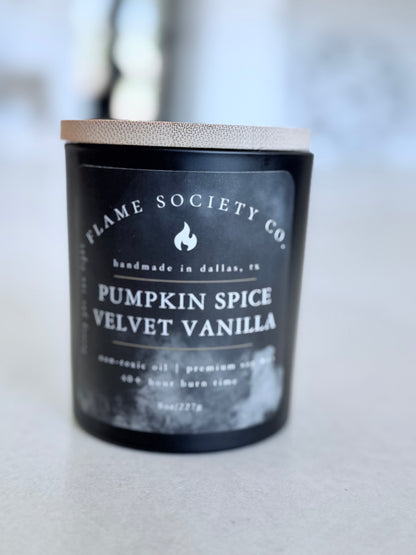 Pumpkin Spice & Vanilla Velvet Candle | 8oz