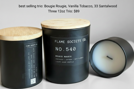 Trio Bundle: :No. 540 | Bougie Rougie, No. 002 Vanilla Tobacc*, No. 033 Santalwood