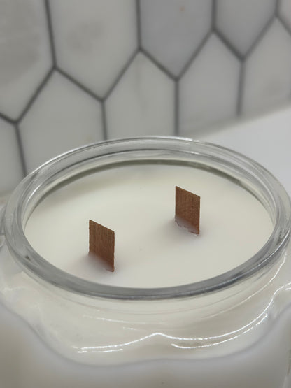 Pumpkin Glass Jar Candle: Pumpkin Spice & Vanilla Velvet Candle | 15oz