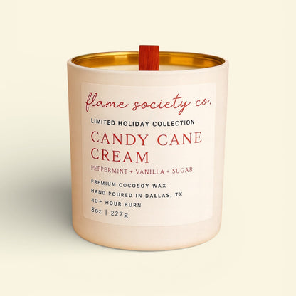 Candy Cane Cream Holiday Candle & Wax Melts