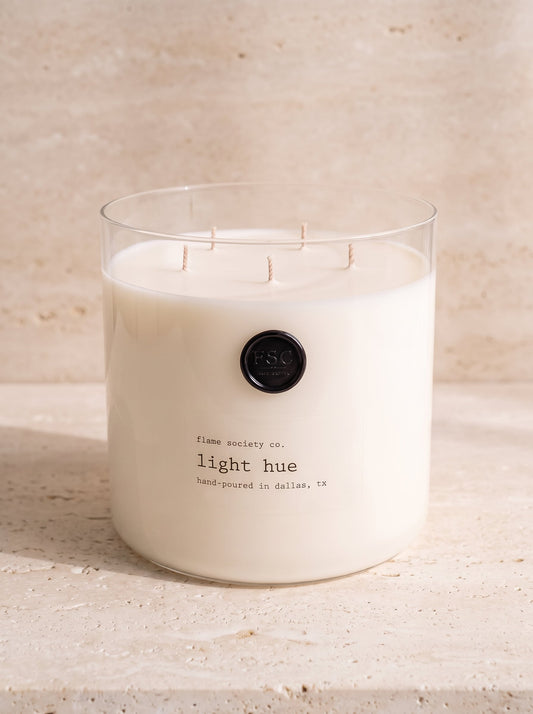 Flame Society Co. Big + Bougie 150oz No. 009 Light Hue XL statement candle