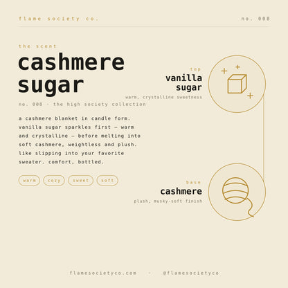 Cashmere Sugar luxury candle lifestyle photo.