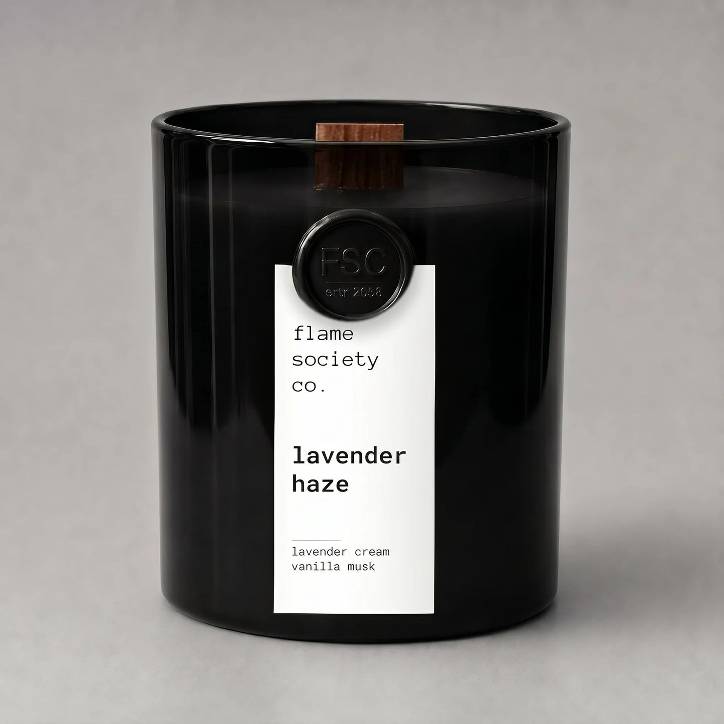 Hand-poured Lavender Haze candle — Flame Society Co.