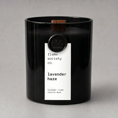 Hand-poured Lavender Haze candle — Flame Society Co.