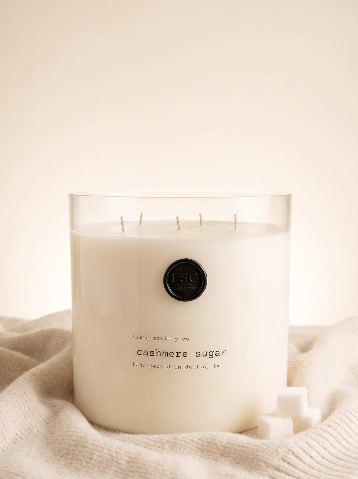 Big & Bougie XL 150oz statement candle with wick snuffer — Flame Society Co.