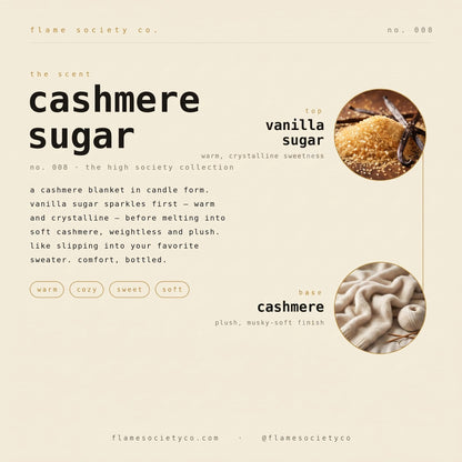 Cashmere Sugar luxury candle lifestyle photo.