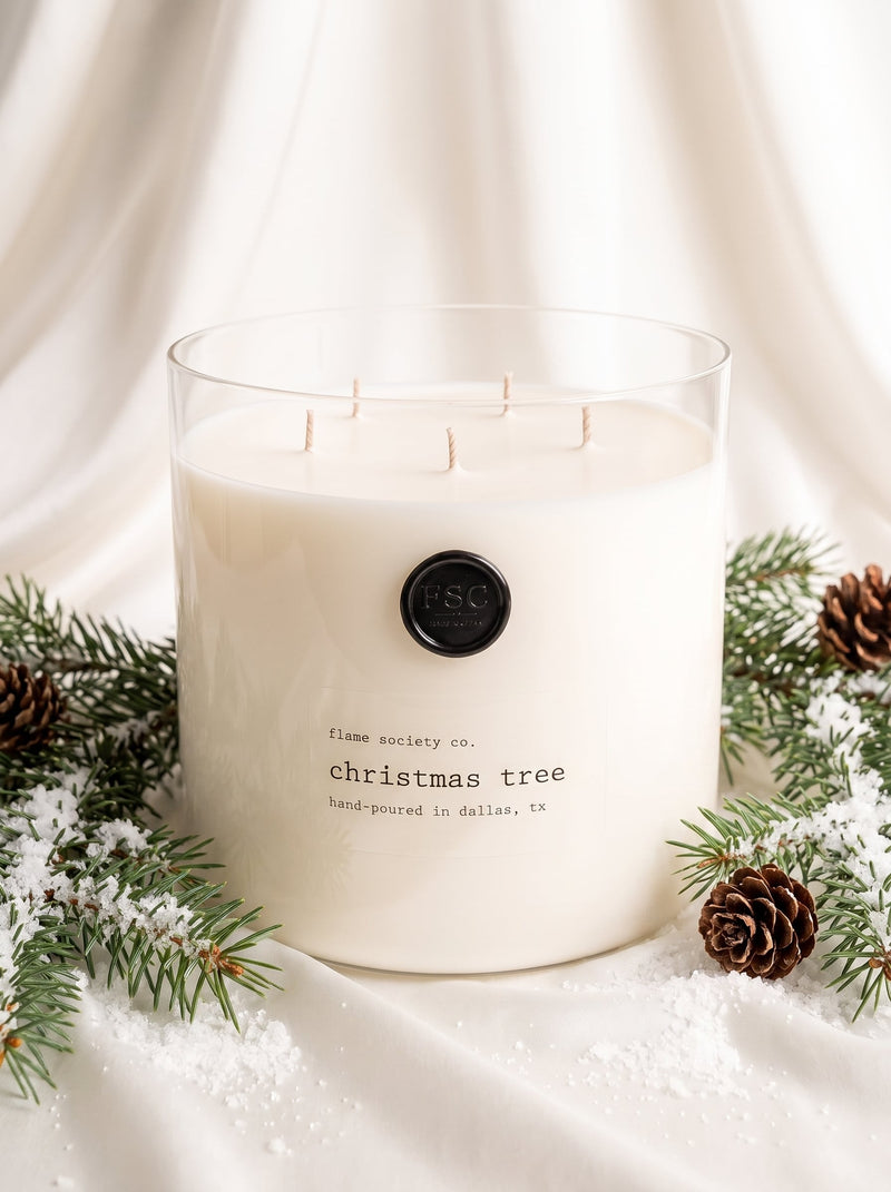 Flame Society Co. Big + Bougie 150oz Christmas Tree XL statement candle