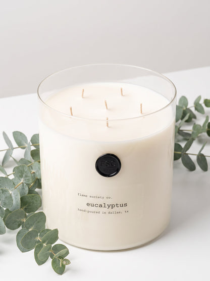 Big & Bougie XL 150oz statement candle with wick snuffer — Flame Society Co.