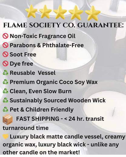 Baccarat Rouge 540 Inspired Candle: 8oz, 12oz CocoSoy Luxury Scent, Non-Toxic