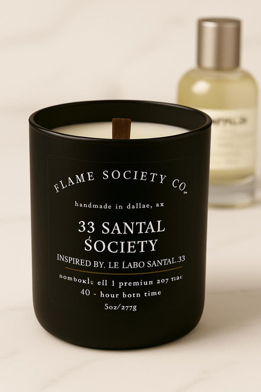 Le Labo Santal 33 Inspired Candle: 8oz, 12oz, 4oz Wax Melt CocoSoy Luxury Scent, Exact Replica of Santal 33 by Le Labo