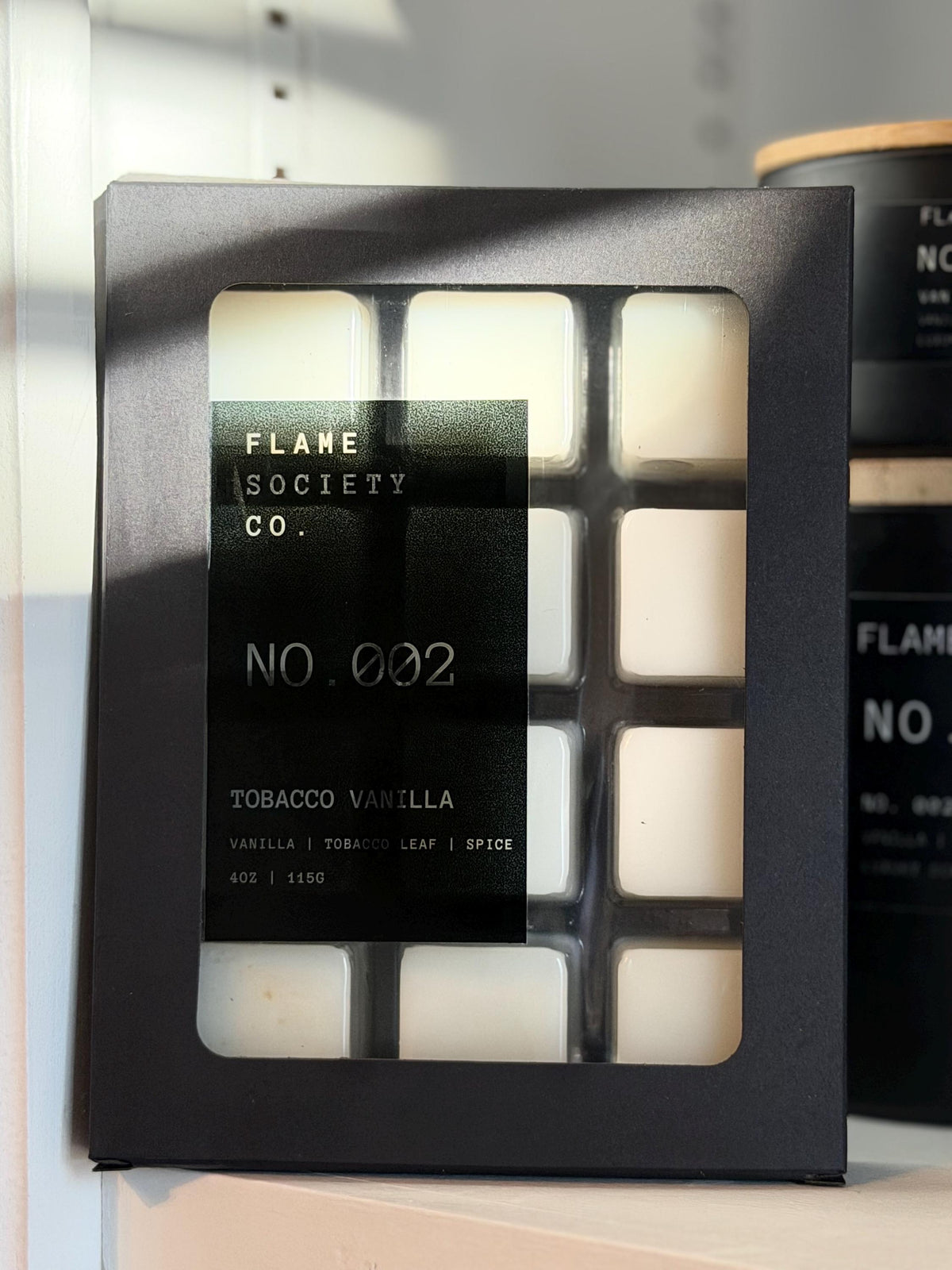 No. 002 | Tobacco Vanilla Scented Candle: 4 sizes | Apricot CocoSoy Blend | Luxury Scent | Non-Toxic