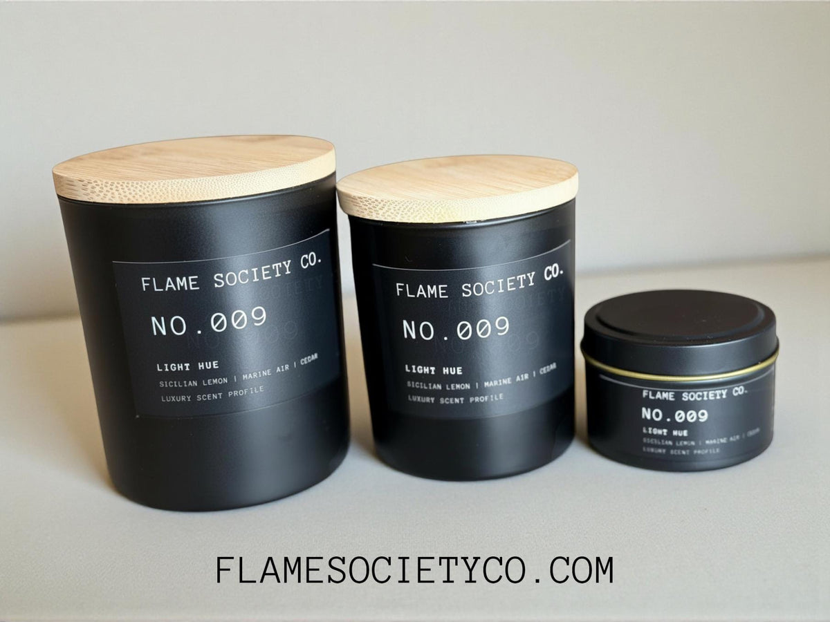 No. 009 Light Hue Candle | CocoSoy Wax, Clean Citrus & Floral Fragrance