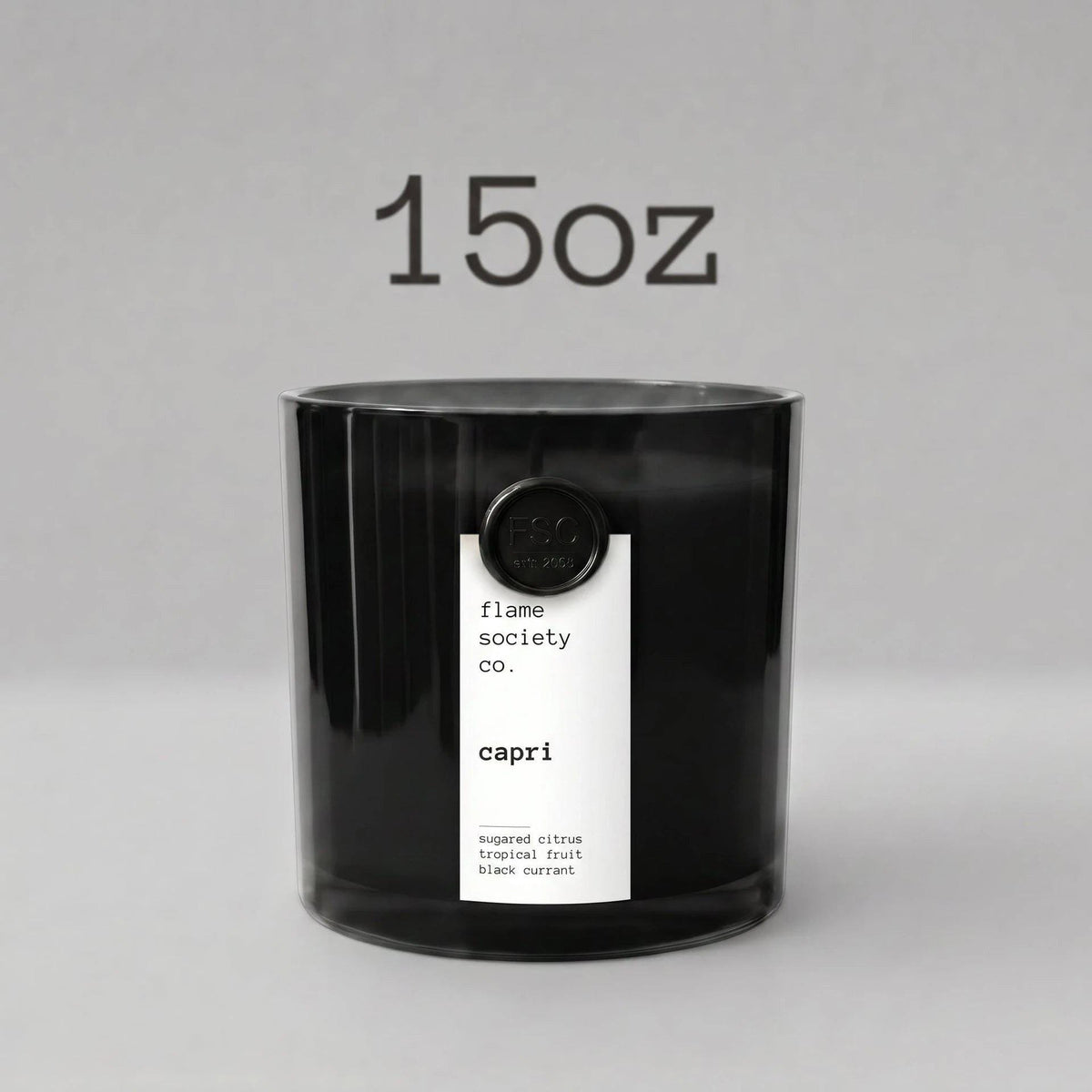 Capri Candle: Sugared Citrus, Tropical Fruit, Black Currant Fragrance