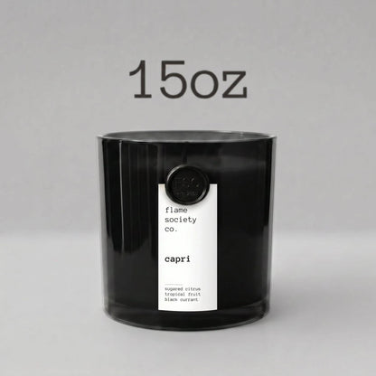 Capri Candle: Sugared Citrus, Tropical Fruit, Black Currant Fragrance