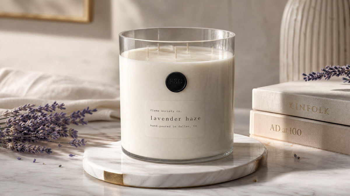 Big + Bougie XL 150oz Statement Candle with Wick Snuffer | 400+ Hour Burn | Free Shipping | Custom Options | Cocosoy Wax + Organic Fragrance