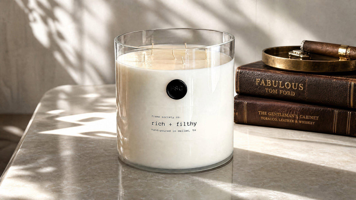 Big + Bougie XL 150oz Statement Candle with Wick Snuffer | 400+ Hour Burn | Free Shipping | Custom Options | Cocosoy Wax + Organic Fragrance
