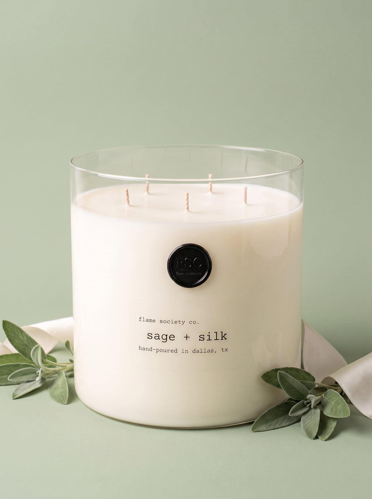 Big + Bougie XL 150oz Statement Candle with Wick Snuffer | 400+ Hour Burn | Free Shipping | Custom Options | Cocosoy Wax + Organic Fragrance