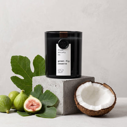 Green Fig Reserve | Green Fig, Fig Leaf & Coconut Candle | Fresh Luxury CocoSoy Candle