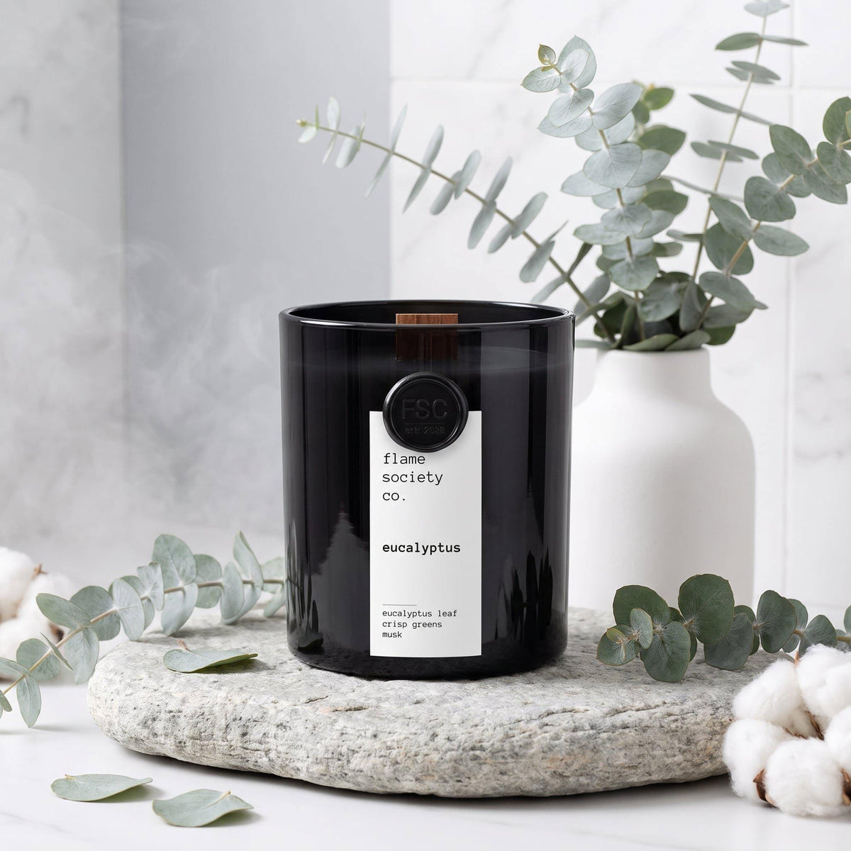 Eucalyptus Leaf Candle | Crisp Greens, Clean Musk, Spa Fresh CocoSoy