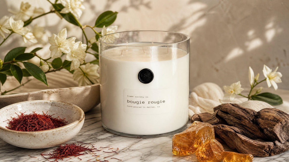 Big + Bougie XL 150oz Statement Candle with Wick Snuffer | 400+ Hour Burn | Free Shipping | Custom Options | Cocosoy Wax + Organic Fragrance