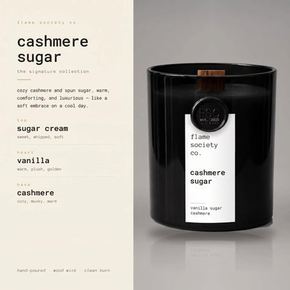 Cashmere Sugar | Vanilla Sugar & Cashmere Musk Candle | Cozy Luxury CocoSoy Candle