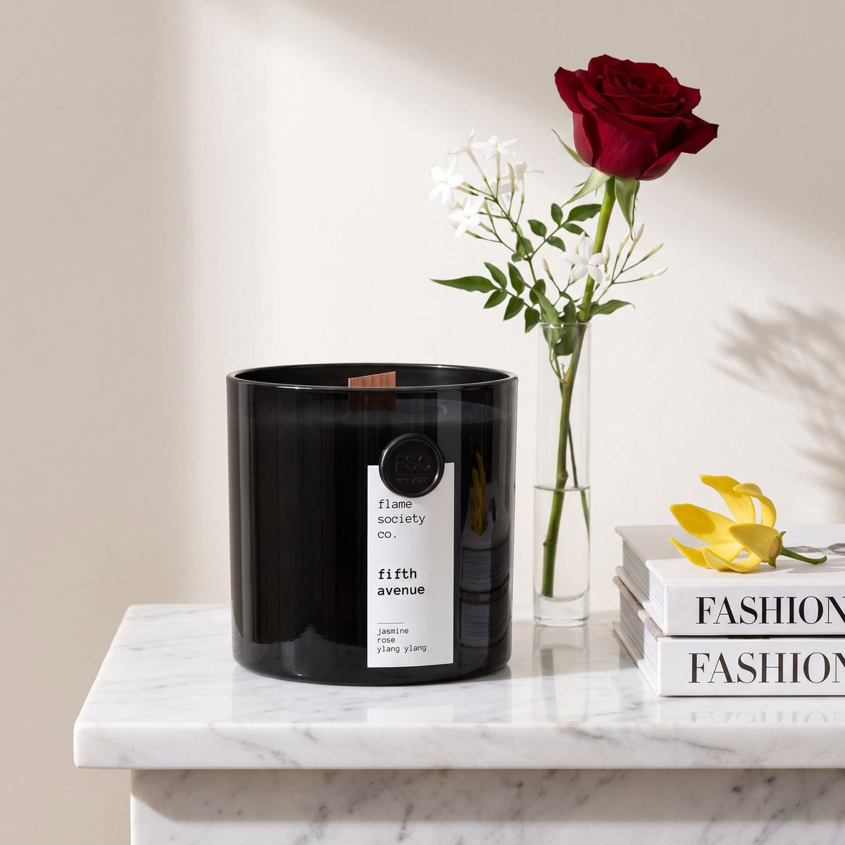 Fifth Avenue Candle | Jasmine, Rose, Ylang Ylang Floral Luxury