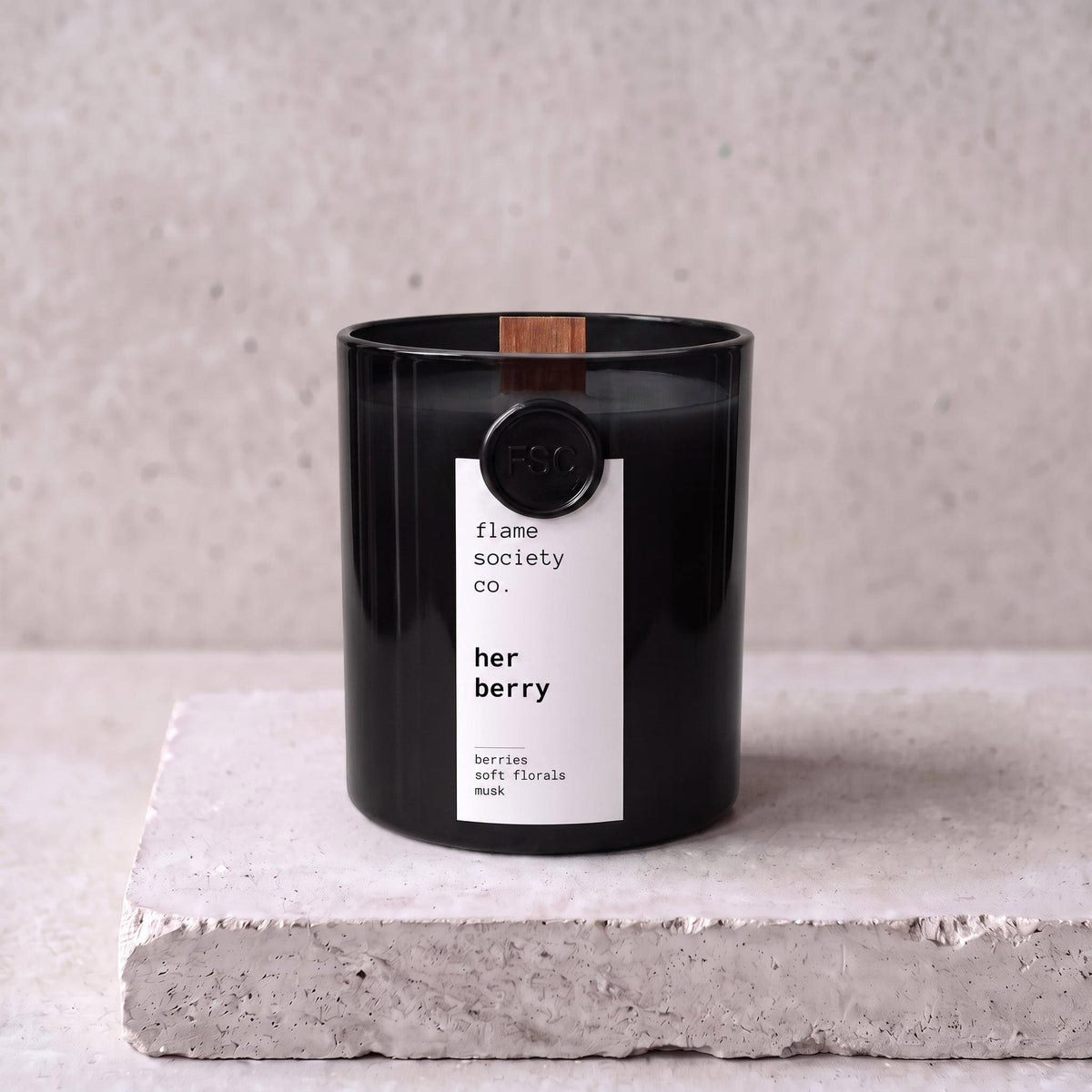 Her Berry | Berries, Soft Florals & Musk Candle | Sweet Feminine CocoSoy Candle