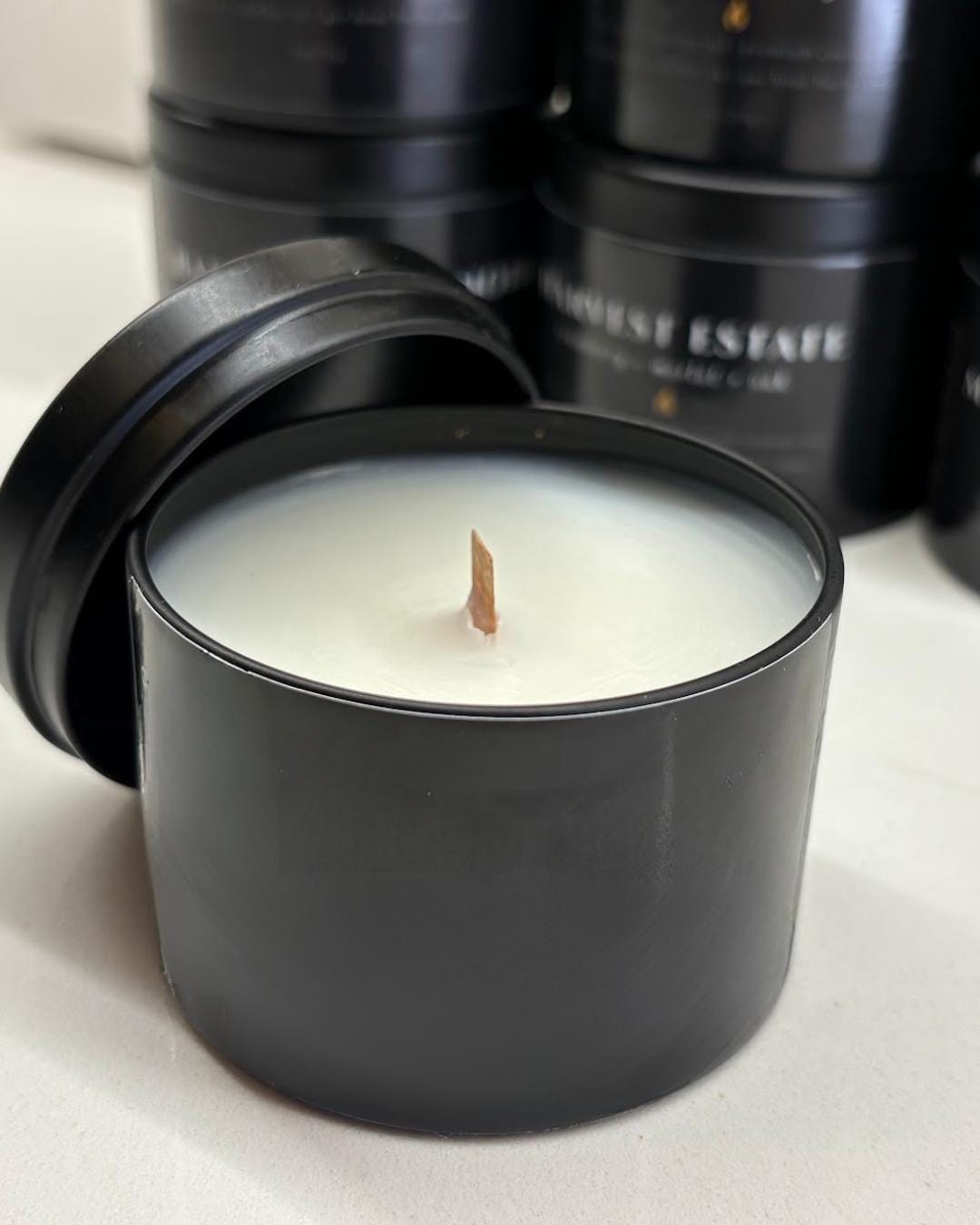 Peppermint Cream Cocooy Candle: Candy Cane + Vanilla Marshmallow and Musk | Non-Toxic | Holiday Gift