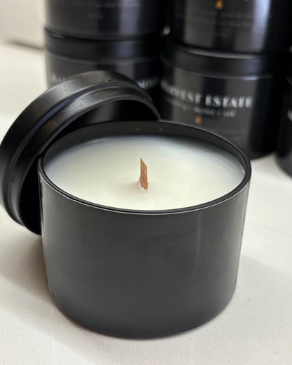 Peppermint Cream Cocooy Candle: Candy Cane + Vanilla Marshmallow and Musk | Non-Toxic | Holiday Gift