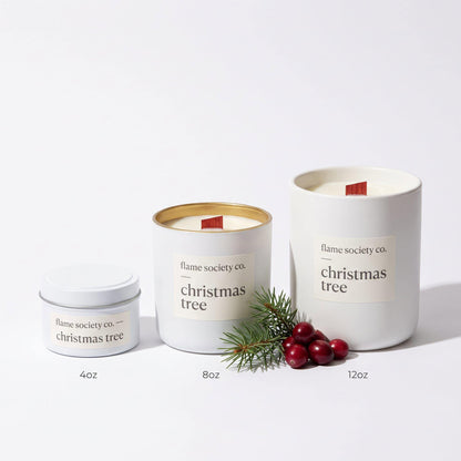 Christmas Tree | Fresh Pine, Cypress & Vanilla Musk Candle | Holiday CocoSoy Candle