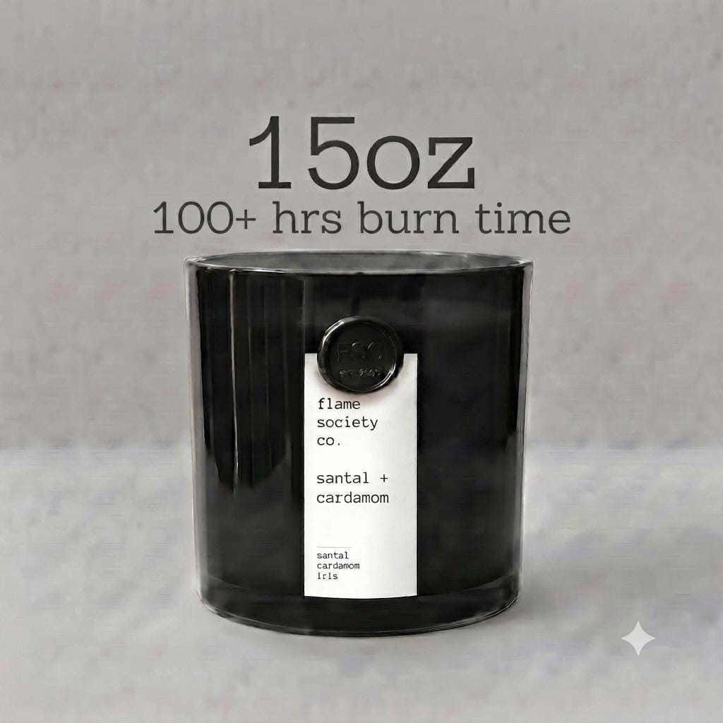 No. 033 | Santal + Cardamom | Santal 33 Inspired Sandalwood Candle