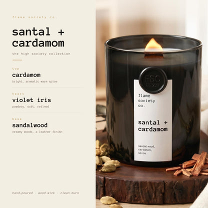 No. 033 | Santal + Cardamom | Santal 33 Inspired Sandalwood Candle