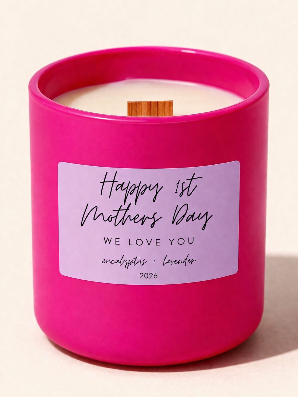 Mother's Day - Custom Label and Scent with Wick Trimmer and Electric Lighter