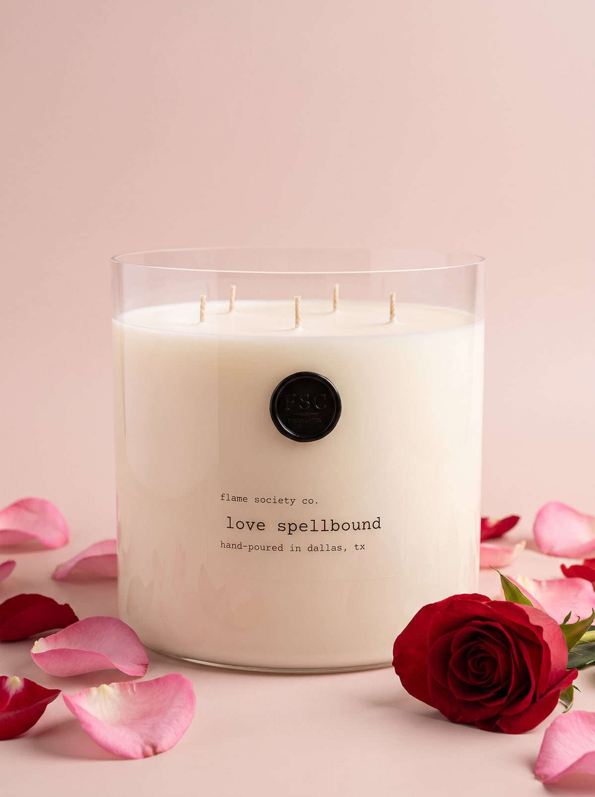 Big & Bougie XL 150oz statement candle with wick snuffer — Flame Society Co.