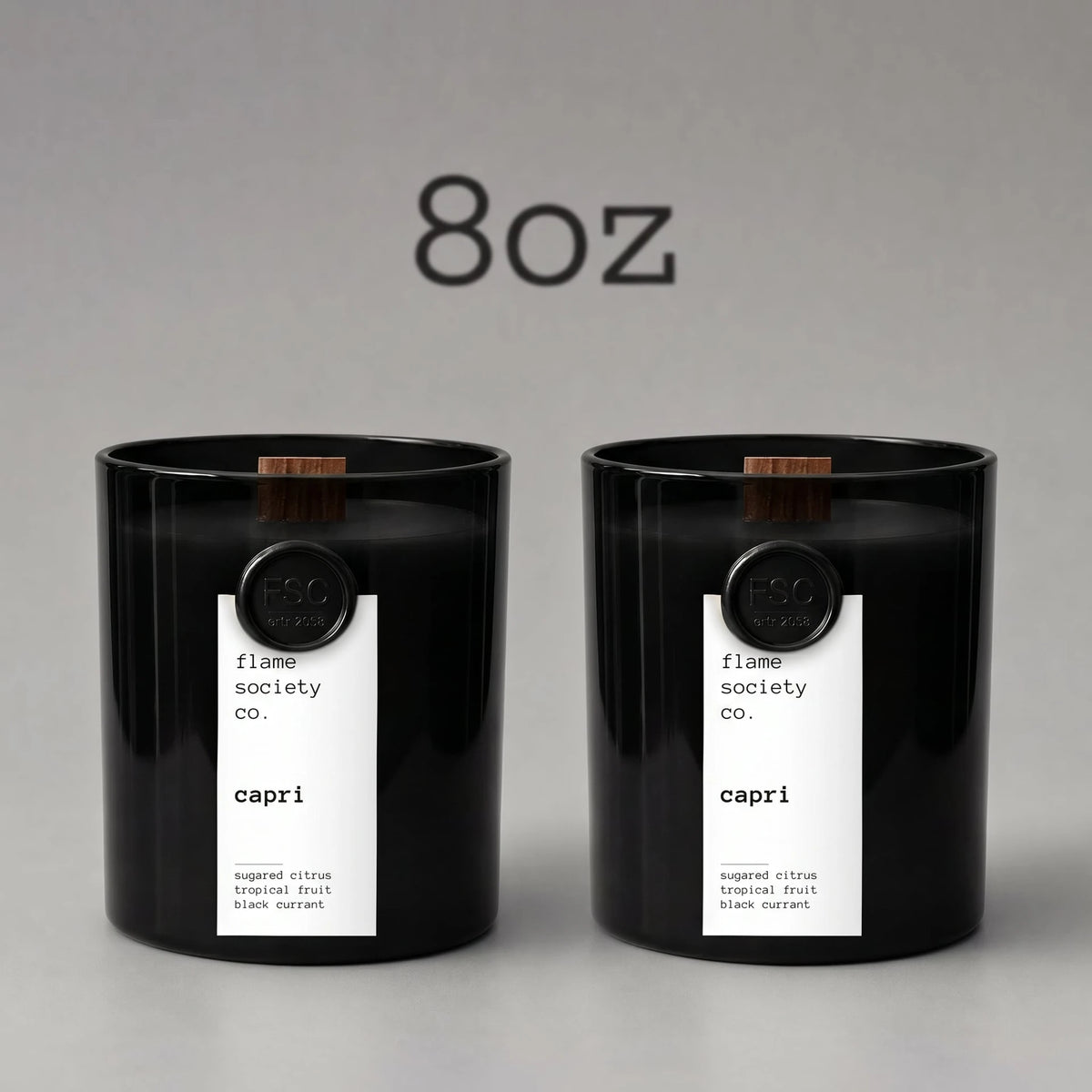 Capri candle — sugared citrus and tropical fruit luxury scent — Flame Society Co.