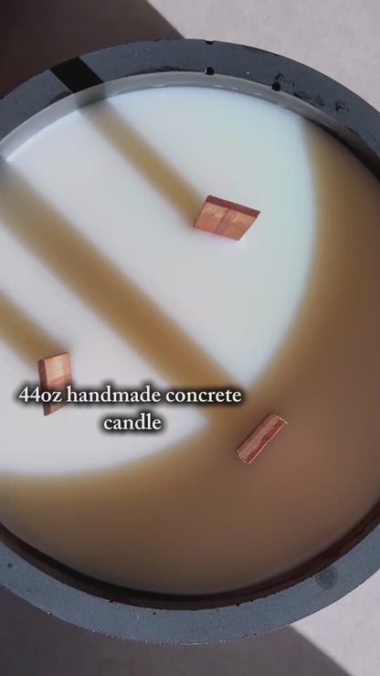 44oz Hand-Poured Concrete Candles (Customize Scent)