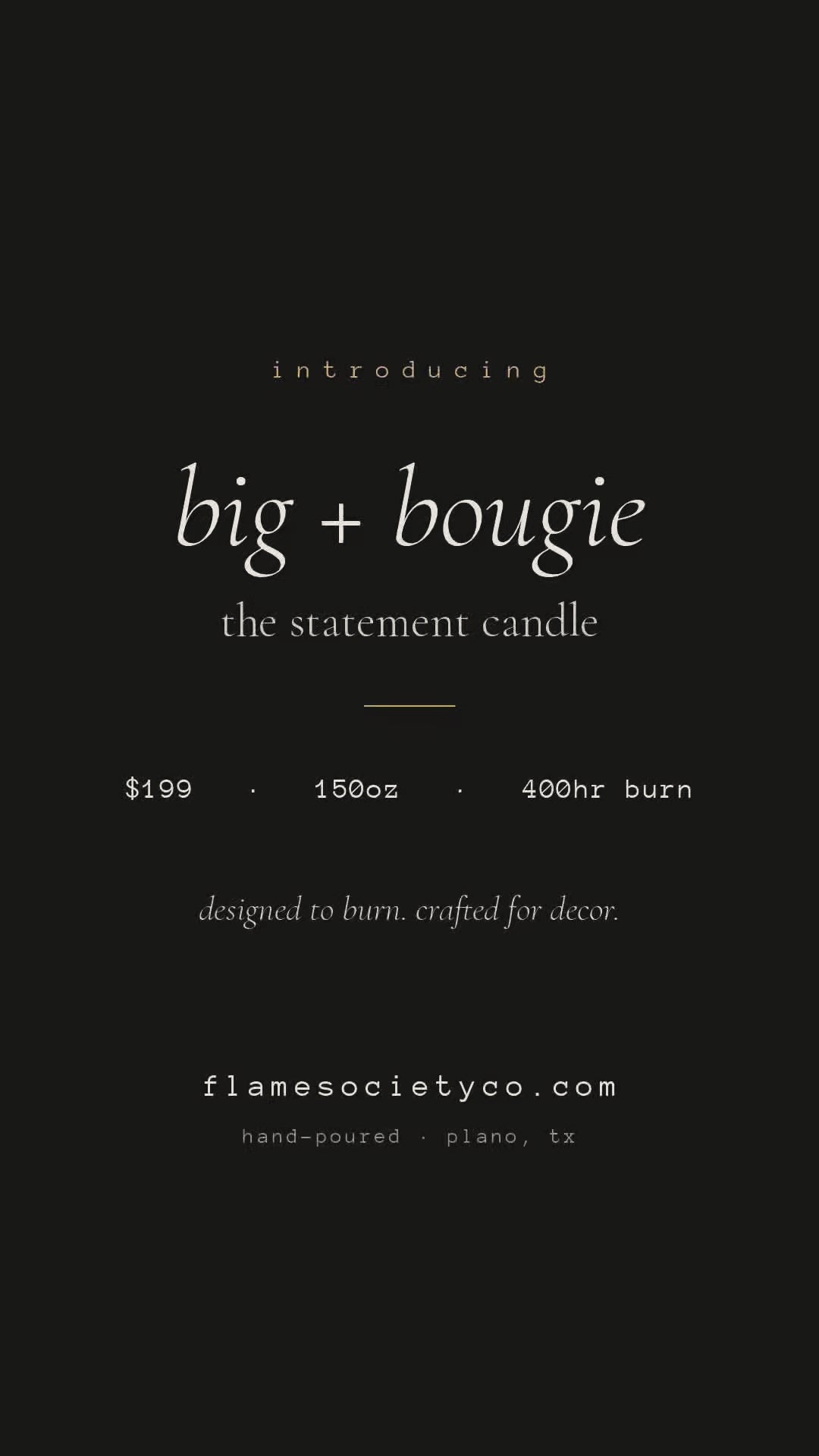 Unboxing the Big + Bougie 150oz XL statement candle — Flame Society Co.