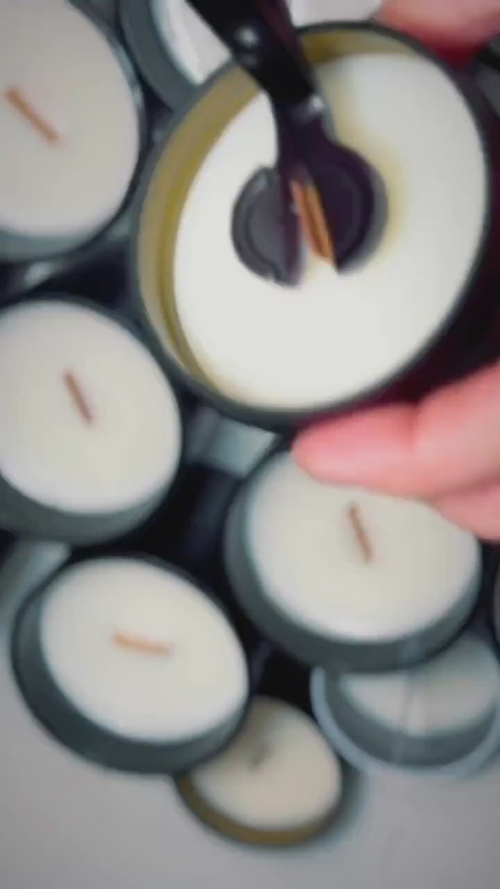 No. 033 | Santal + Cardamom | Luxury Cocosoy Candle | Black Matte Vessel | Clean Burn
