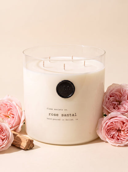 Big & Bougie XL 150oz statement candle with wick snuffer — Flame Society Co.